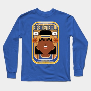 Basketball Blue Gold - Alleyoop Buzzerbeater - Aretha version Long Sleeve T-Shirt